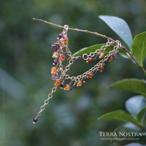 Bracelet à breloques "Aki" — Avec pierres