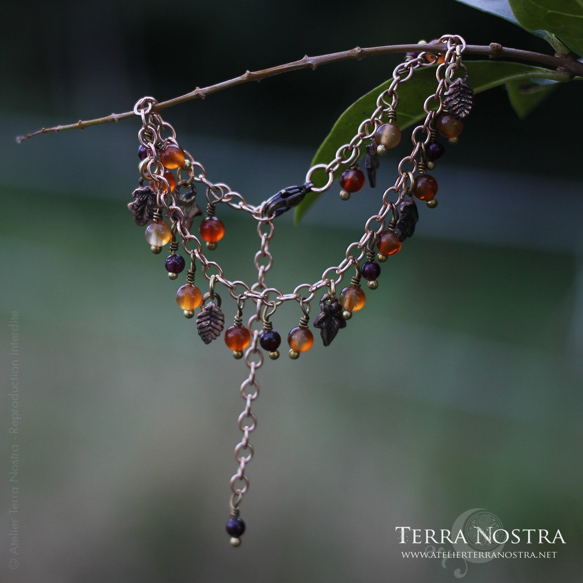 "Aki" bracelet — with stones