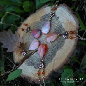 Collier "Helia" — Cornaline claire