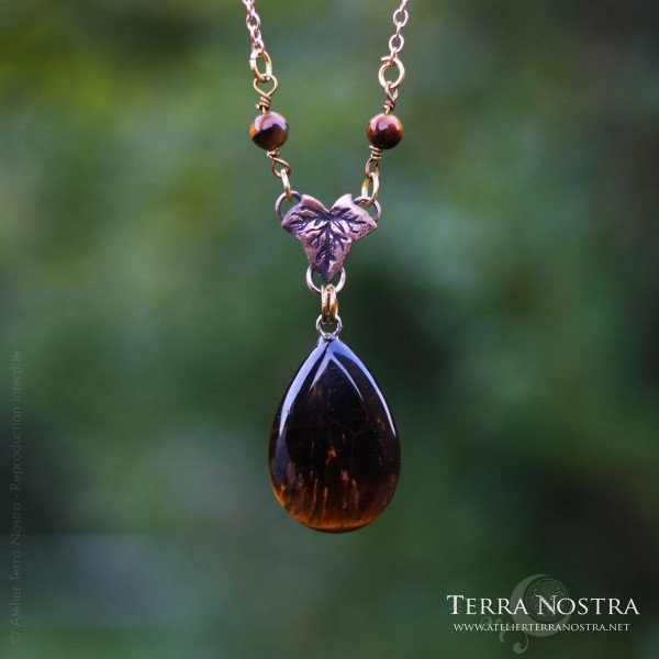 Collier "Helia" — Oeil de tigre