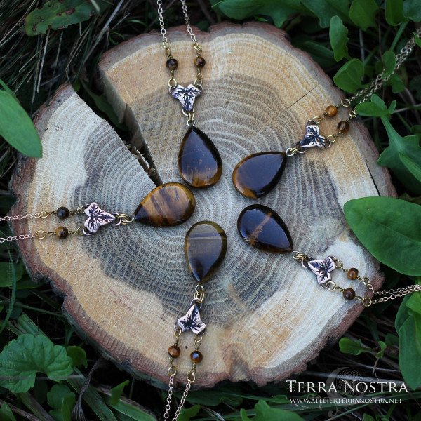 Collier "Helia" — Oeil de tigre