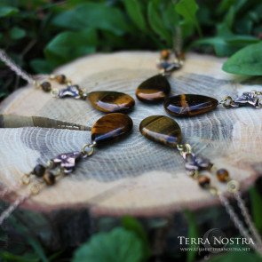 Collier "Helia" — Oeil de tigre