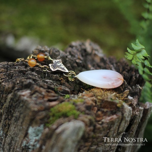 Collier "Helia" — Cornaline claire