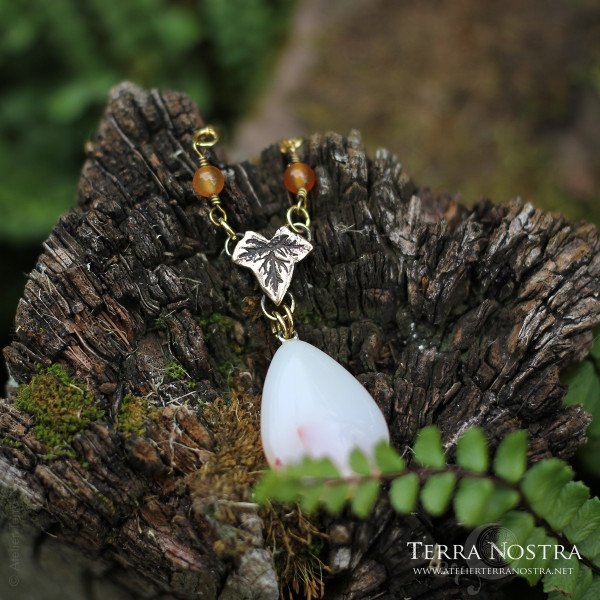 Collier "Helia" — Cornaline claire