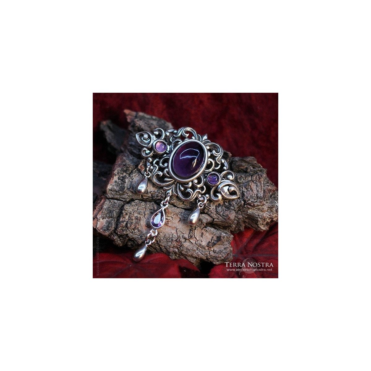 Barrette à cheveux "Rosa"