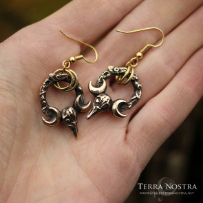 "Morrigan" bronze earrings