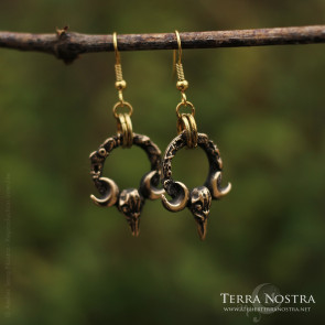 Boucles d'oreilles "Morrigan" en bronze