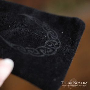 "Luna" black velvet pouch