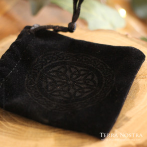 "Celtic Circle" black velvet pouch