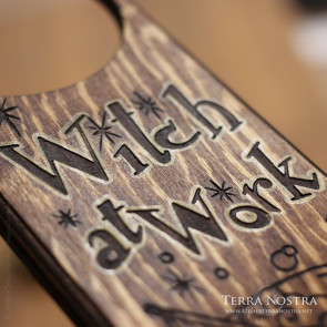 Plaque de Porte "Witch @ Work"