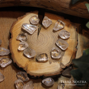 Set de 25 Runes en cristal de roche