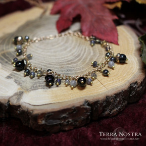 "Automnal" acorn bracelet — Black
