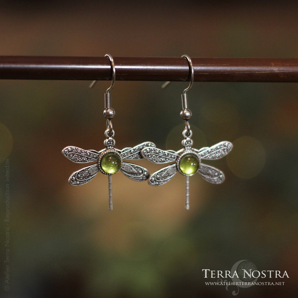 Boucles d'Oreilles "Odonata Nila"