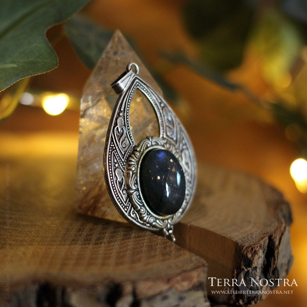 Pendentif elfique / Art nouveau "Enora"