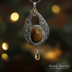 Pendentif elfique / Art nouveau "Enora"