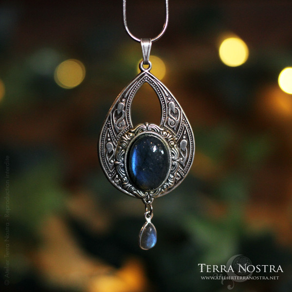 Pendentif elfique / Art nouveau "Enora"