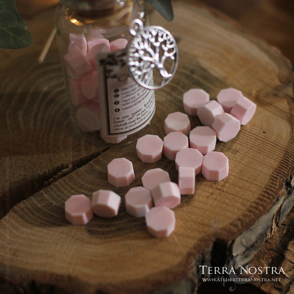 Sealing wax beads - Pastel pink