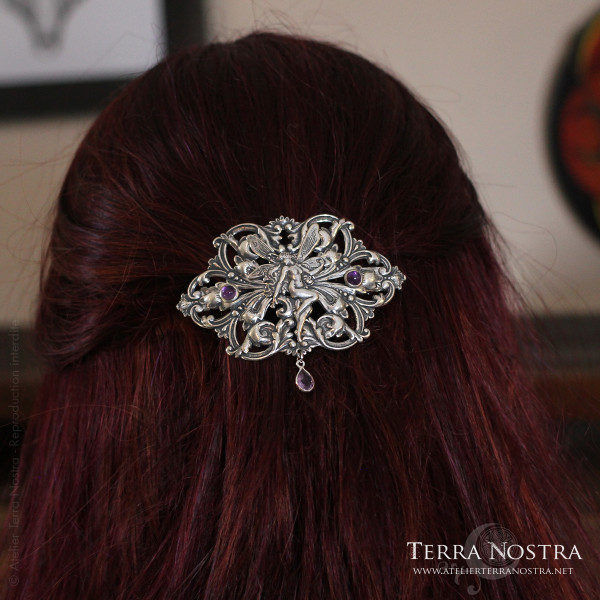 Barrette à cheveux "Voyage en Féérie"