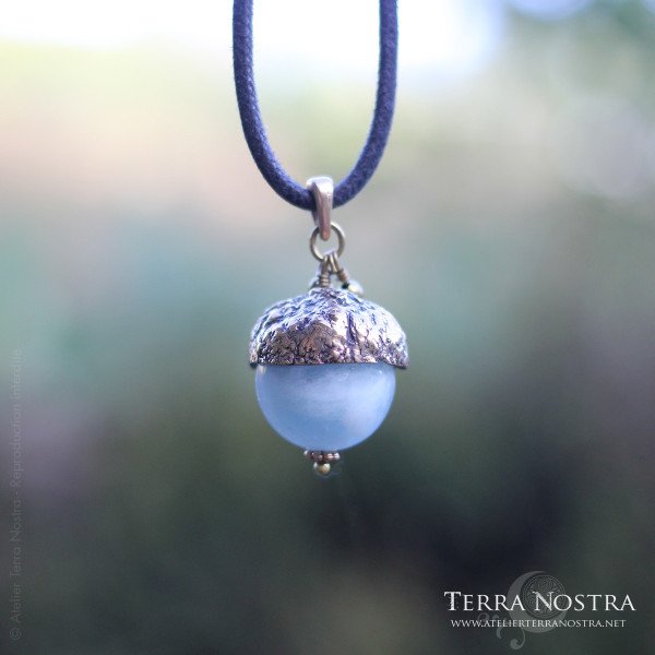 Pendentif gland "Automnal" — Grand format