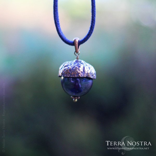 Pendentif gland "Automnal" — Grand format