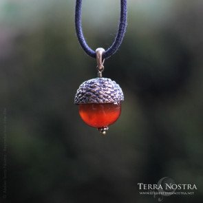 Pendentif gland "Automnal" — Grand format