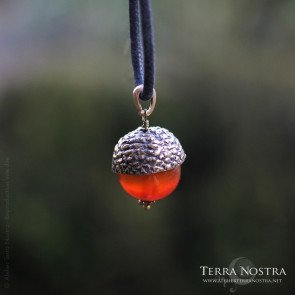 Pendentif gland "Automnal" — Grand format