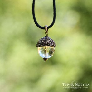 Pendentif gland "Automnal" — Grand format