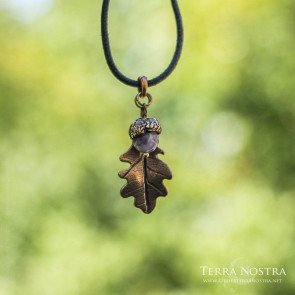 Pendentif feuille "Automnal" — Petit format