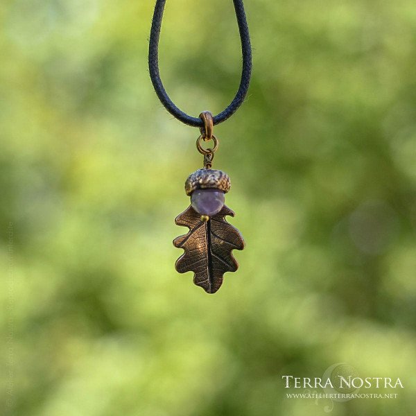 Pendentif feuille "Automnal" — Petit format