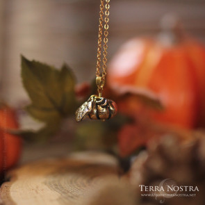 Bronze pumpkin pendant...