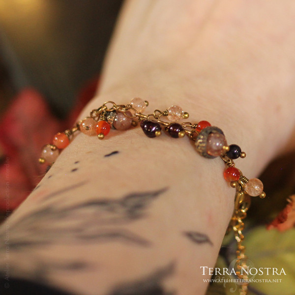 Bracelet glands "Automnal" — Rouge