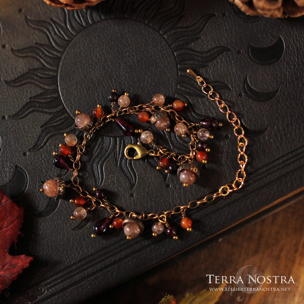 Bracelet glands "Automnal" — Rouge