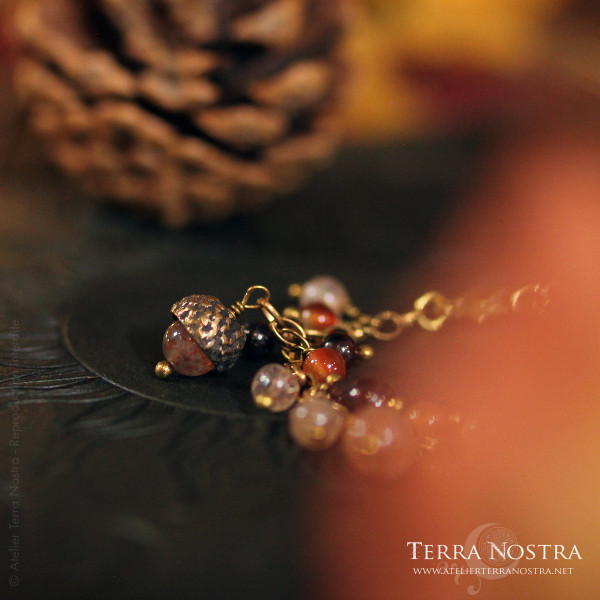 Bracelet glands "Automnal" — Rouge