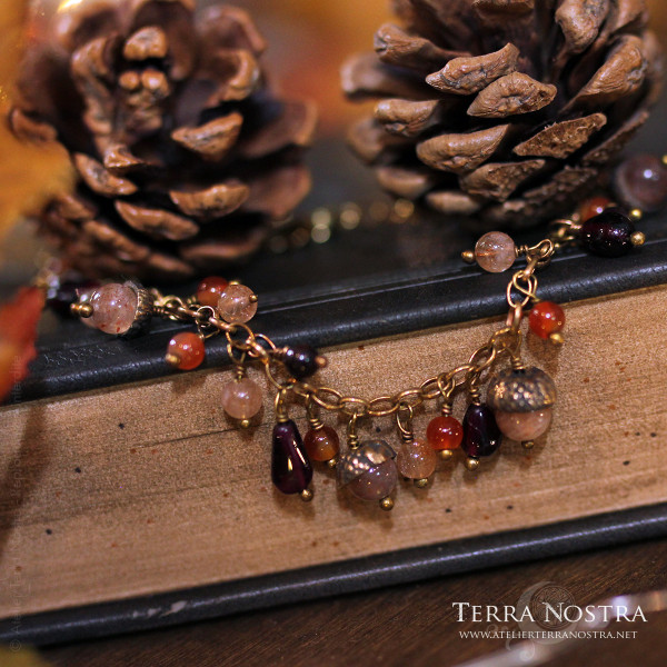 Bracelet glands "Automnal" — Rouge