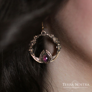 "Elysia" foxglove earrings