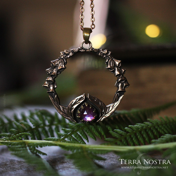 "Elysia" foxglove pendant