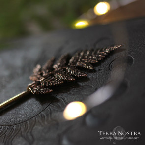 "Alessa" fern bronze hair pin