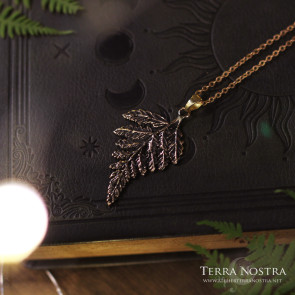 "Alessa" small fern pendant — without stone