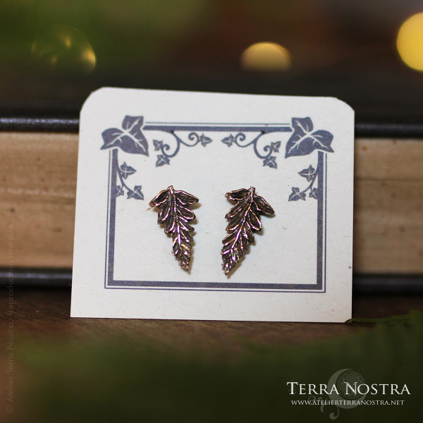 "Alessa" Fern ear studs