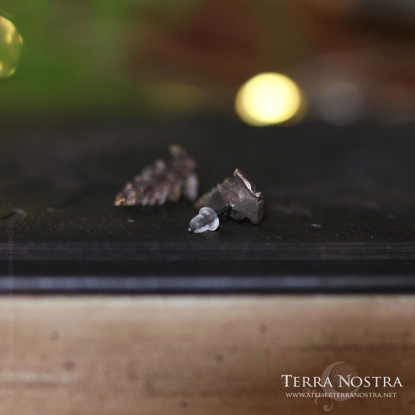 "Alessa" Fern ear studs