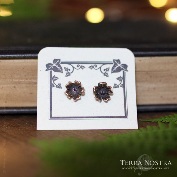 "Nalba" mallow ear studs