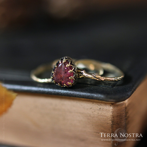 "Le bois aux songes" triple rings — Tourmaline S61