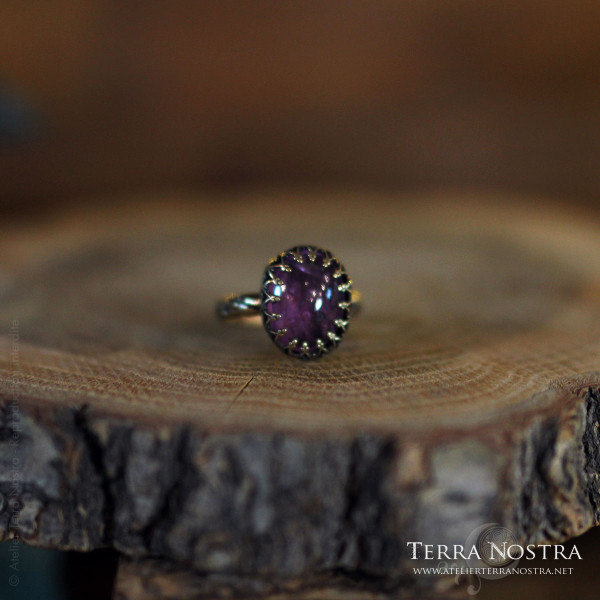 Bague "Mori" — Tourmaline rose T57