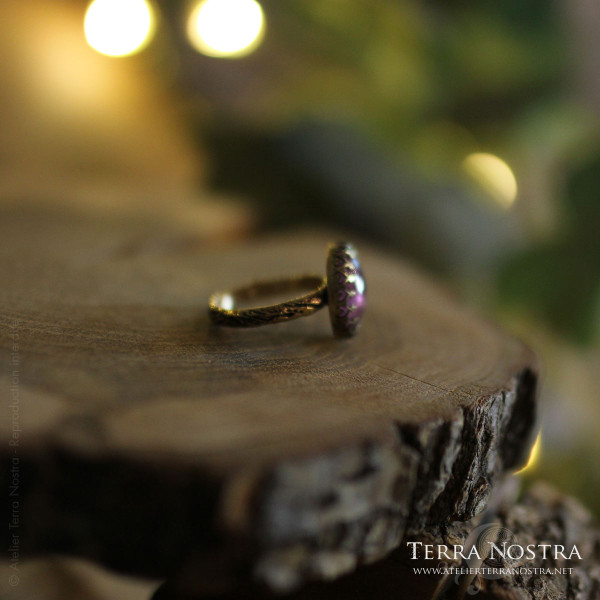 Bague "Mori" — Tourmaline rose T57