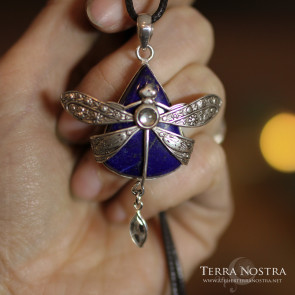 "Odonata Nila" Pendant — Lapis Lazuli