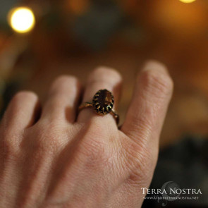 "Mori" Ring — Fire Agate S58