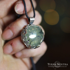 Pendentif réversible "Sierra" — Préhnite