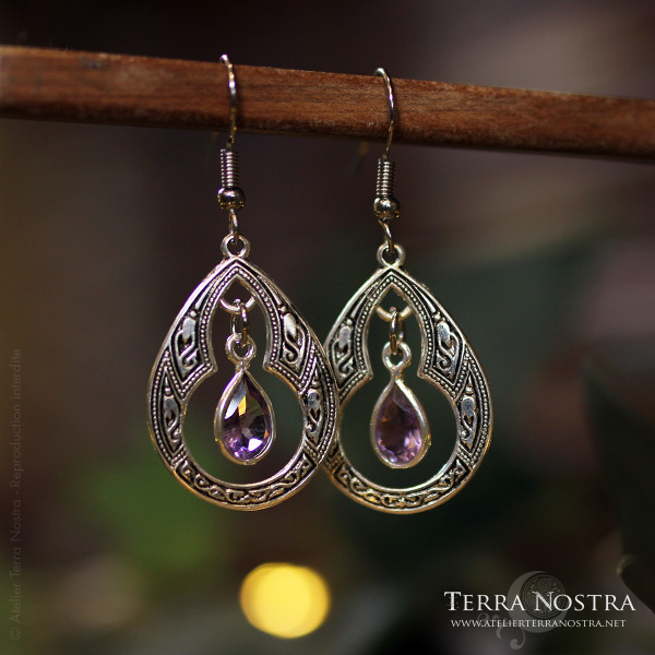 Boucles d'Oreilles art nouveau "Enora"