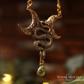 Collier serpent "Menara" — Péridot