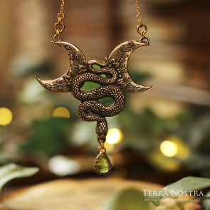 Collier serpent "Menara" — Péridot